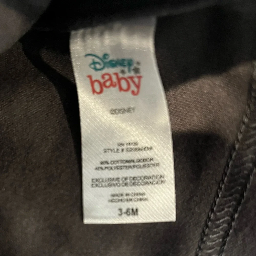 Disney Baby Minnie Mouse Hat Disney World Beanie NWOT 3-6 Months Gray Red White